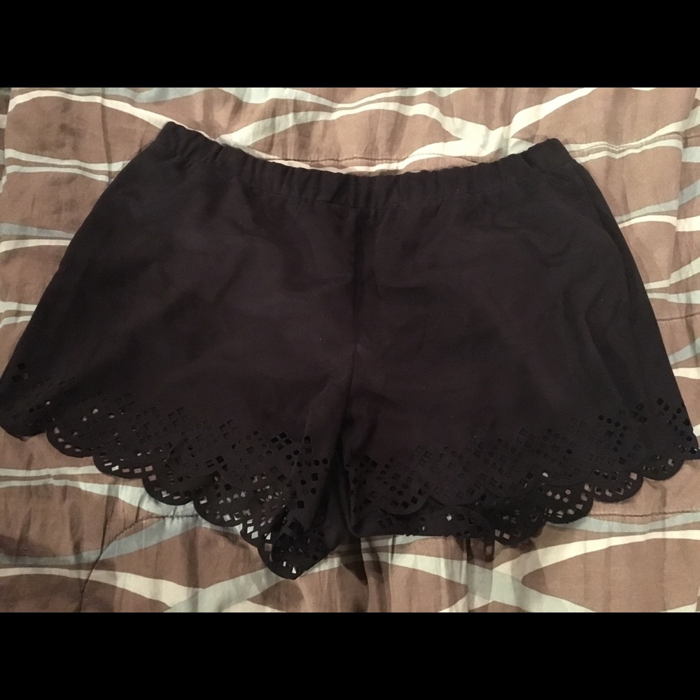 Black dress shorts